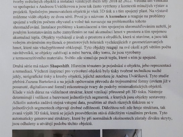 ZUZANA BARTOŠOVÁ / SVĚTELNÝ OBJEKT