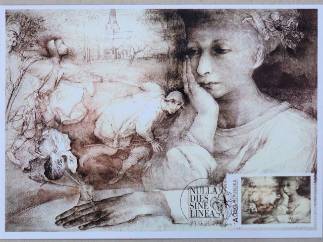 MARINA RICHTEROVÁ / GRAFIKA - VÝSTAVA KLUBU FILATELISTŮ