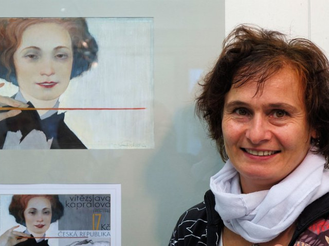 MARINA RICHTEROVÁ / GRAFIKA - VÝSTAVA KLUBU FILATELISTŮ