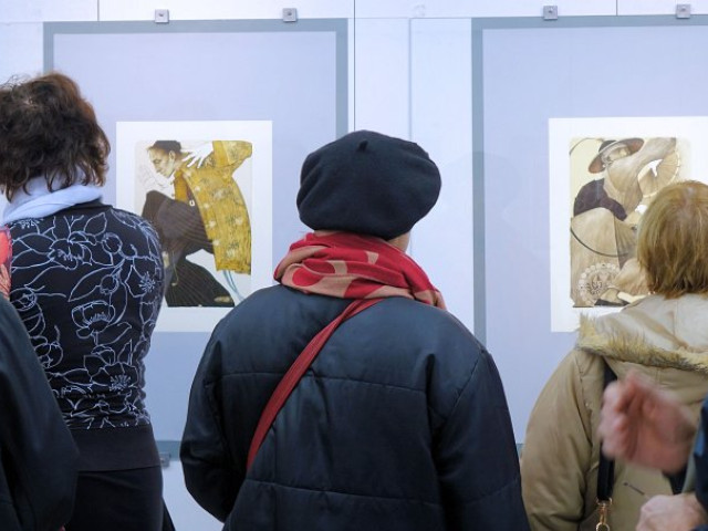 MARINA RICHTEROVÁ / GRAFIKA - VÝSTAVA KLUBU FILATELISTŮ