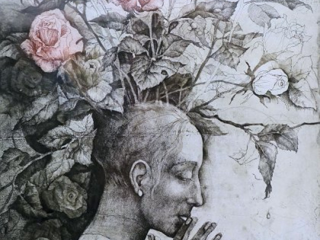MARINA RICHTEROVÁ / GRAFIKA - VÝSTAVA KLUBU FILATELISTŮ