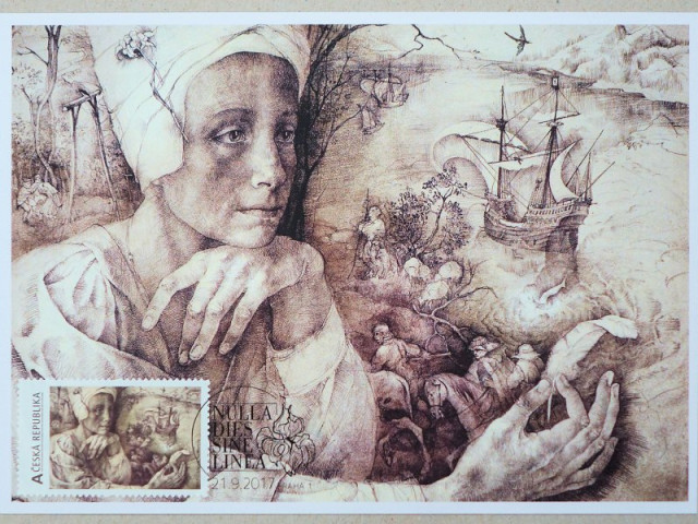 MARINA RICHTEROVÁ / GRAFIKA - VÝSTAVA KLUBU FILATELISTŮ
